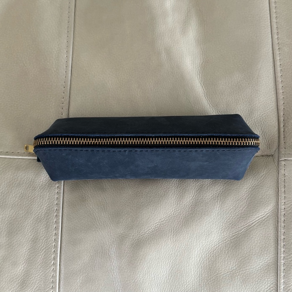 Portland Leather Sidekick Pouch Travel Leather Bag Makeup Jewelry Minimalist - Picture 4 of 8